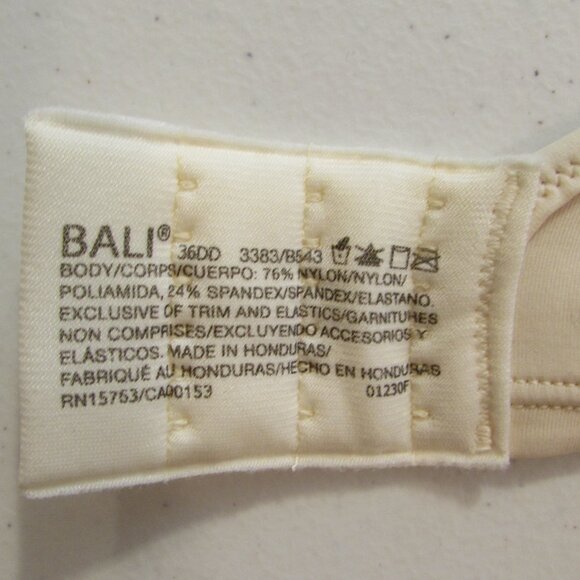 Bali NWT Passion for Comfort Underwire Bra DF3383 Size 36DD - Picture 4 of 12